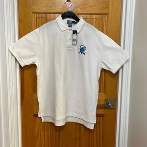 Men’s white polo new